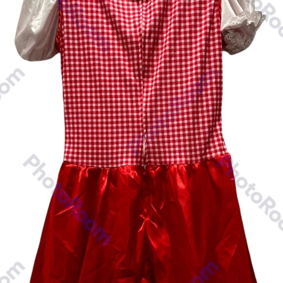 Girls Red Riding Hood Costume, Red & White, Preloved in Excellent Condition - Picture 4 of 10